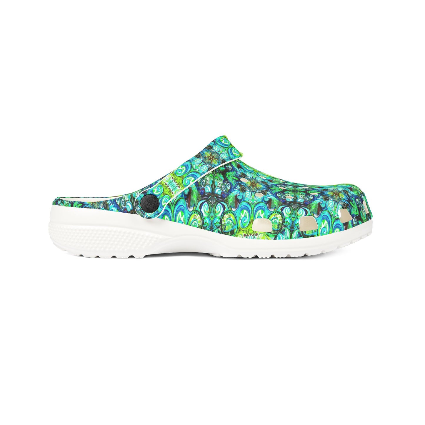 EVA Foam Rubber Shoes: Peacock - Blueish